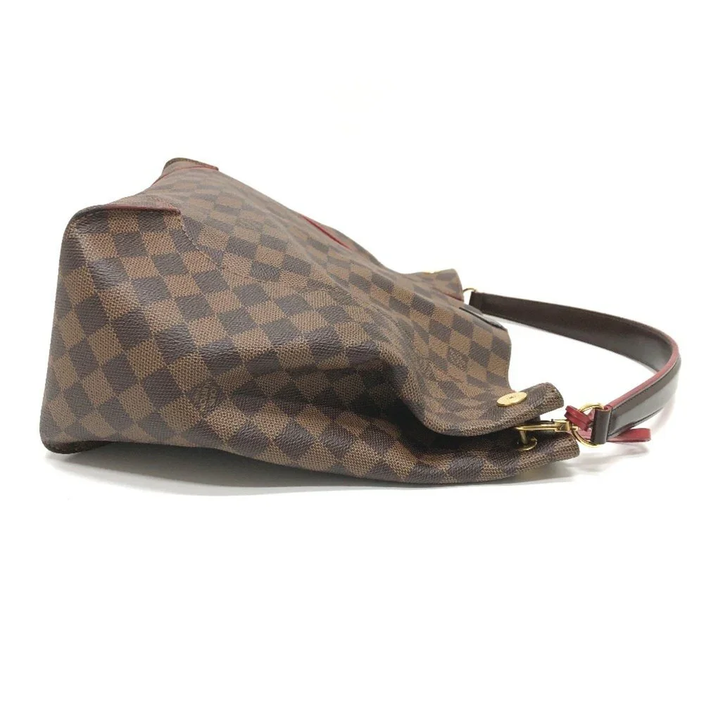 LOUIS VUITTON Authentic Black Damier Canvas Shoulder Bag